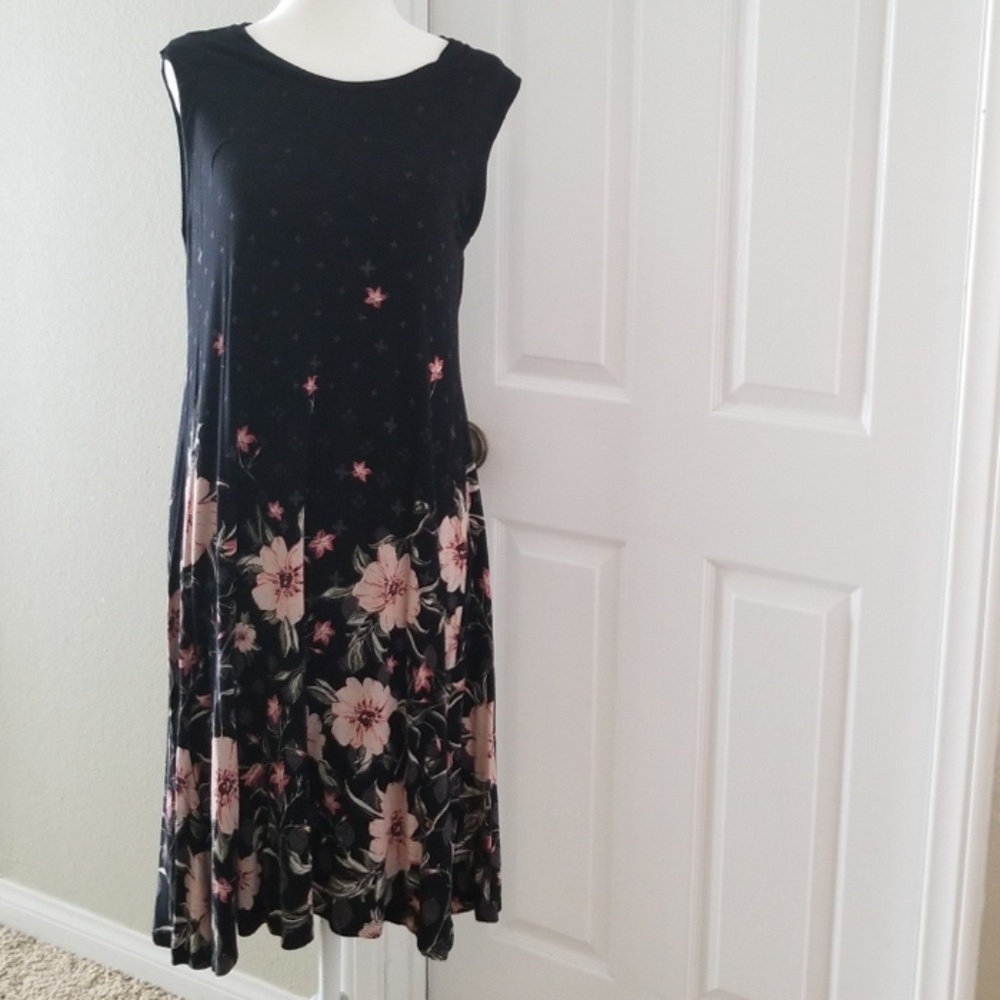 Style & Co Floral Print Jersey Dress